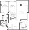2I - 2 Bedroom 2 Bath Floor Plan Layout - 1490 Square Feet